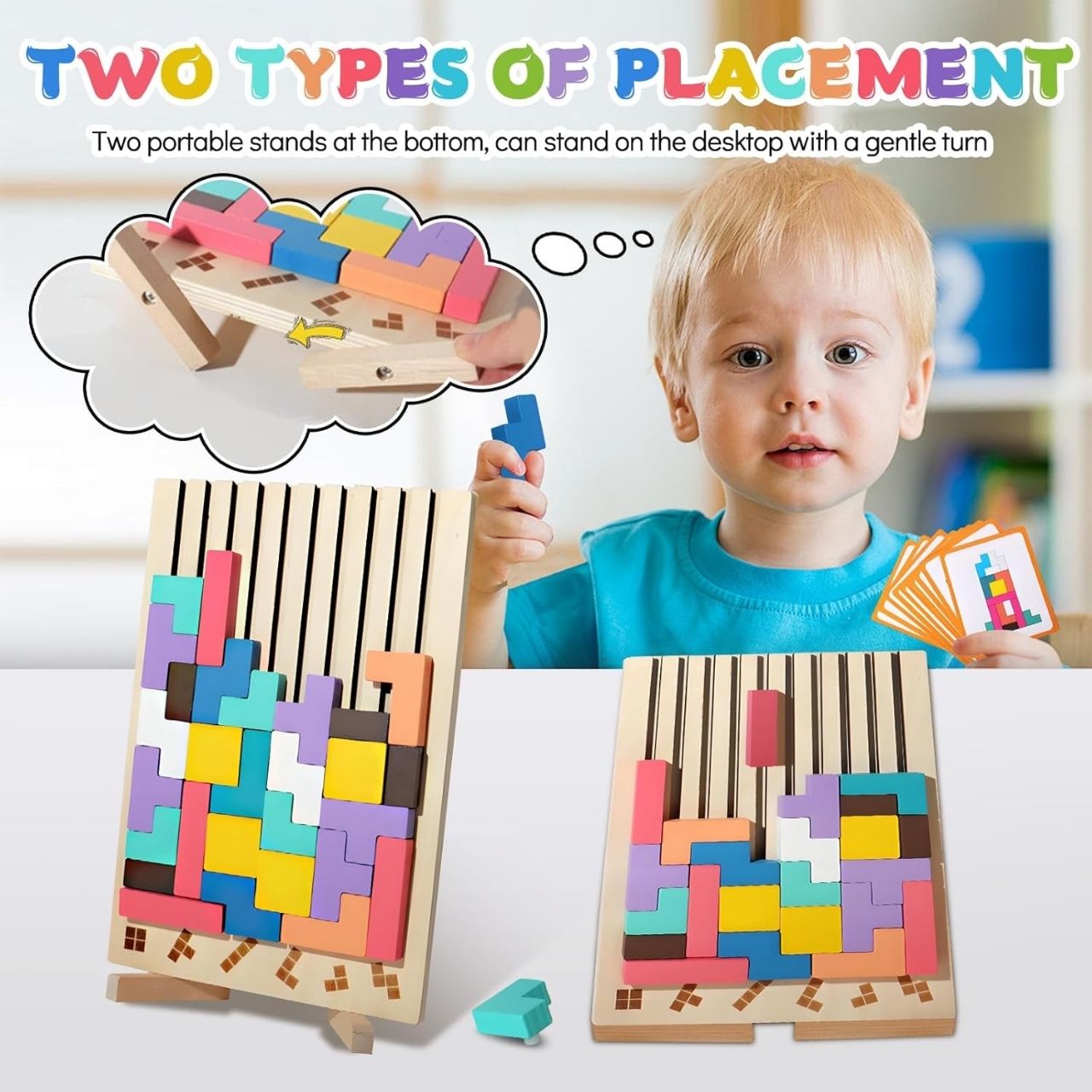 Tetris, drvena didaktička igračka - Image 5