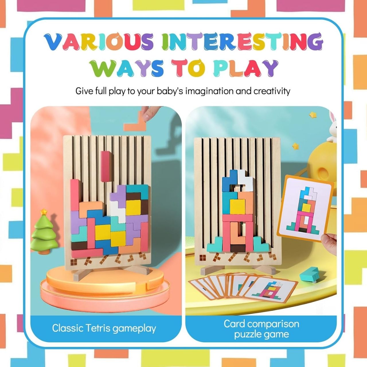 Tetris, drvena didaktička igračka - Image 6