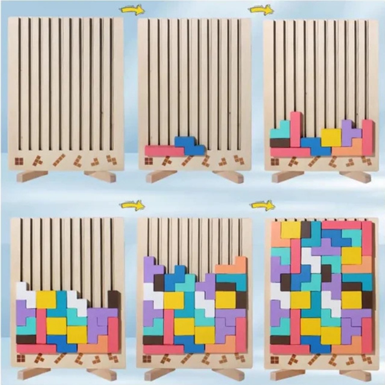 Tetris, drvena didaktička igračka - Image 7