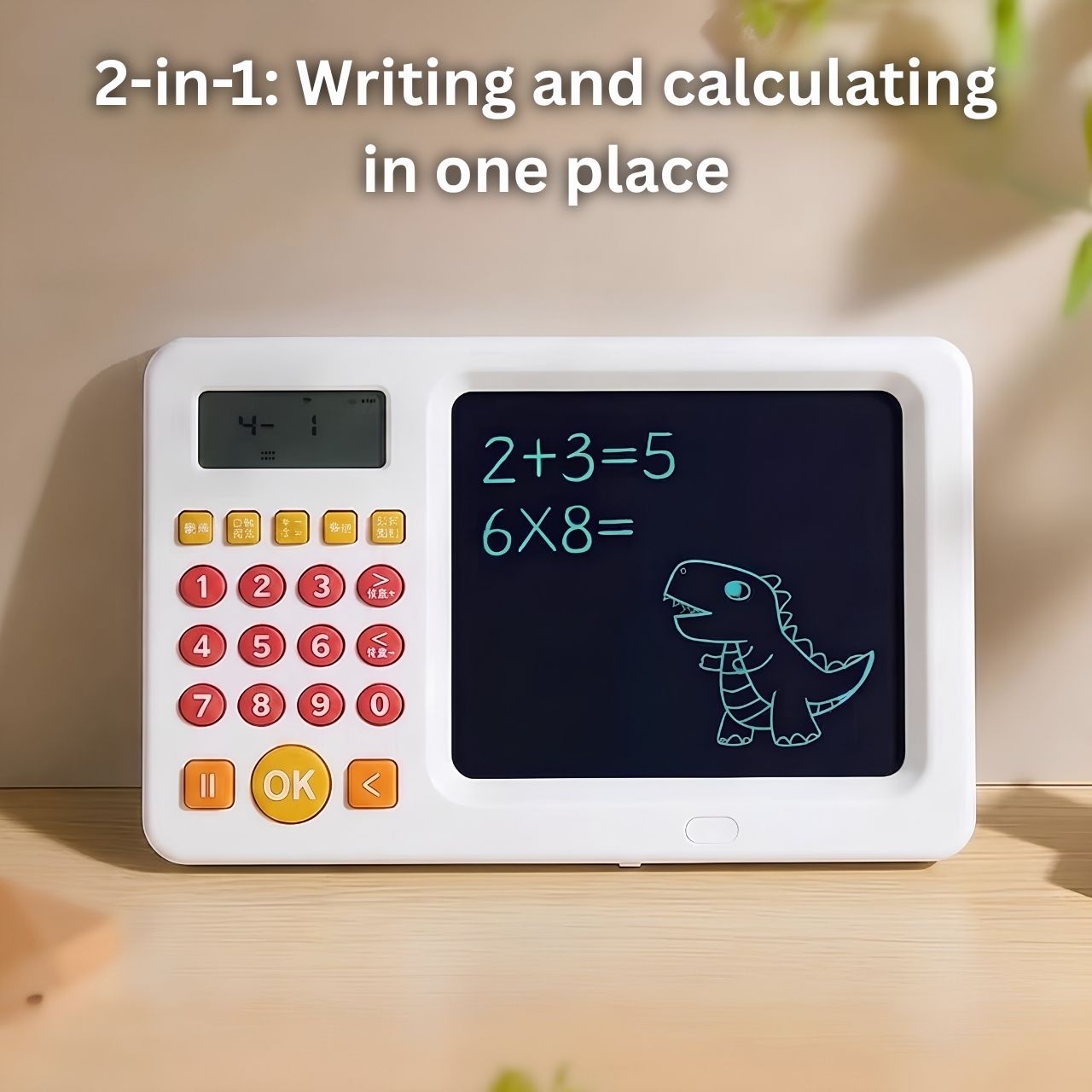 2-u-1 tablet za učenje s kalkulatorom za djecu, TrainMath - Image 4