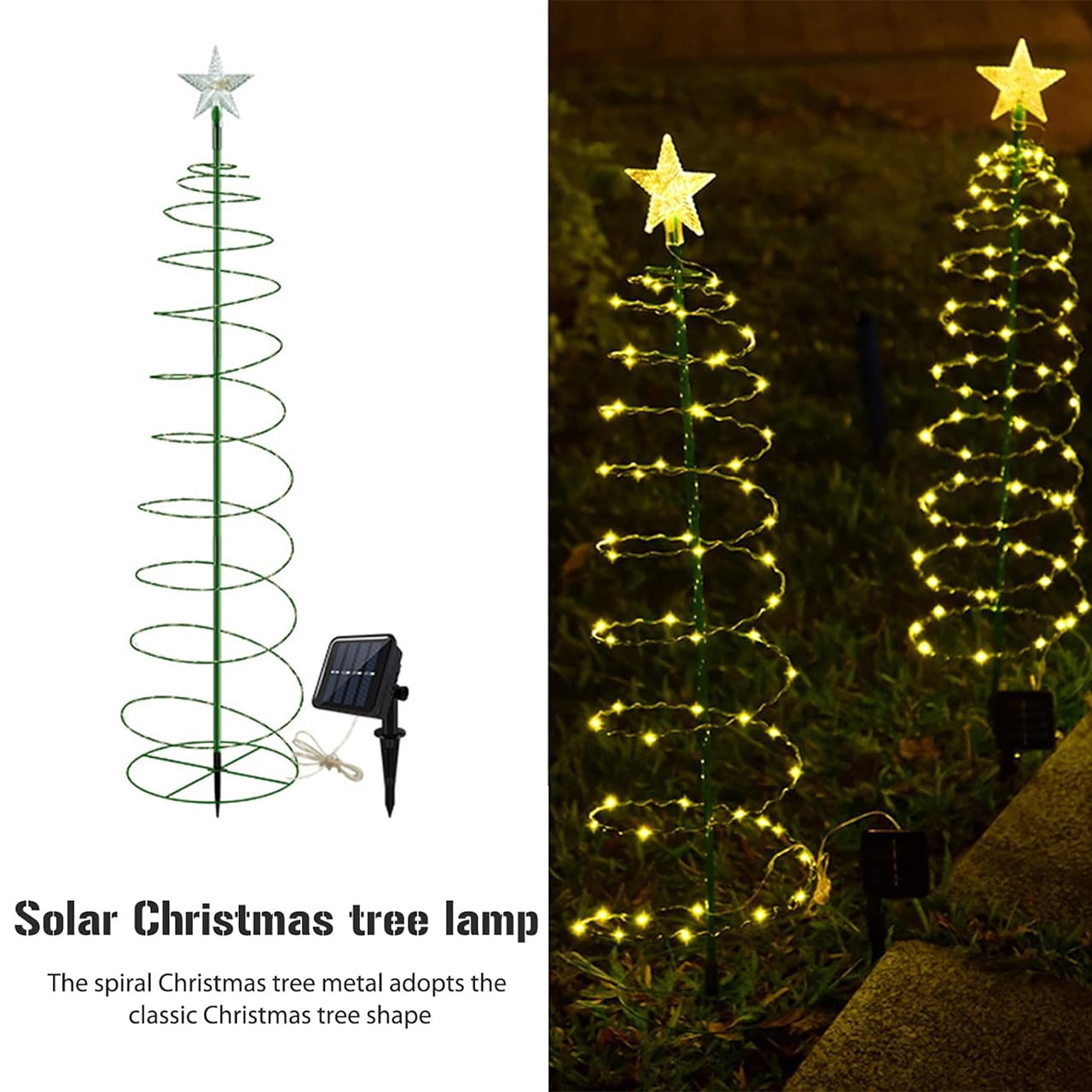 TreeSolar, božićno drvce s LED svjetlima na solarni pogon - Image 2