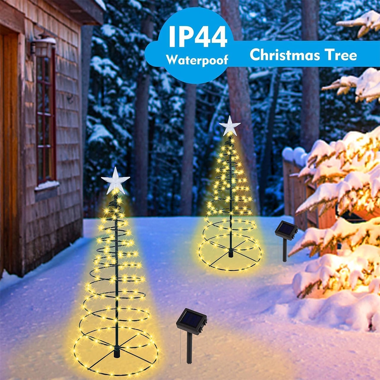 TreeSolar, božićno drvce s LED svjetlima na solarni pogon - Image 4