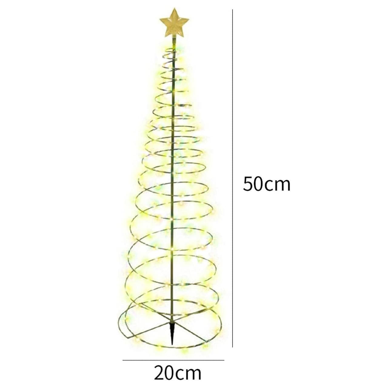 TreeSolar, božićno drvce s LED svjetlima na solarni pogon - Image 9