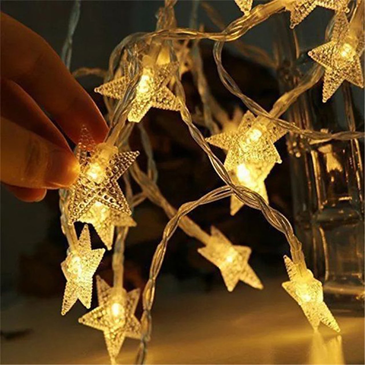 Twinkles, svjetlosni lanac s lampicama u obliku zvijezda (6 m) - Image 1