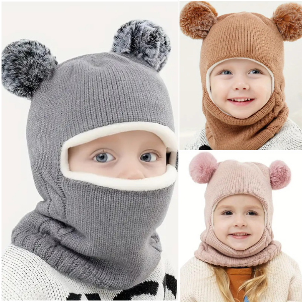 WINHAT-ROZ, CozySnug kapa s šalom za djecu - Image 5