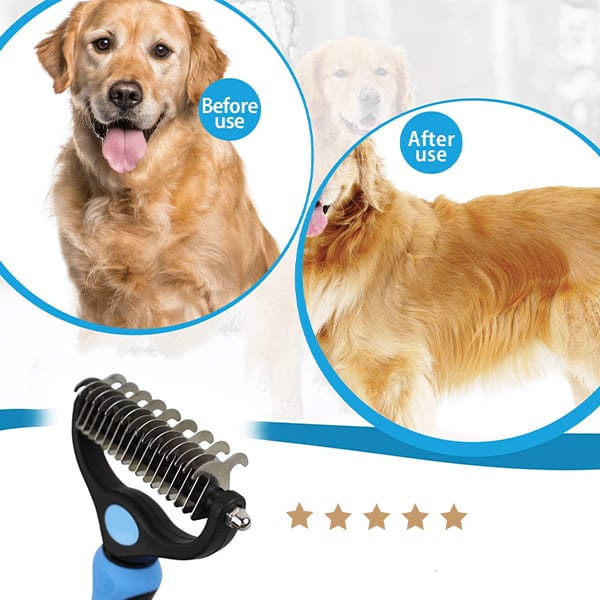 PetTangler, dvostrana četka za uklanjanje dlaka i poddlake - Image 2