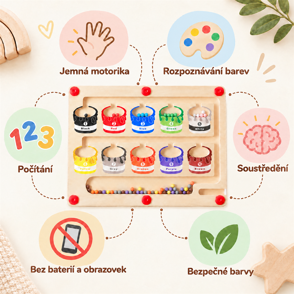 SortBoard, didaktička igračka za organiziranje te učenje boja - Image 4